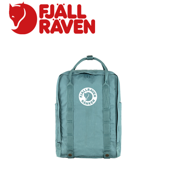 se Fjallraven Tree-Kanken 16L-BLACK/PEACH LEAF POWDER/MINT GREEN