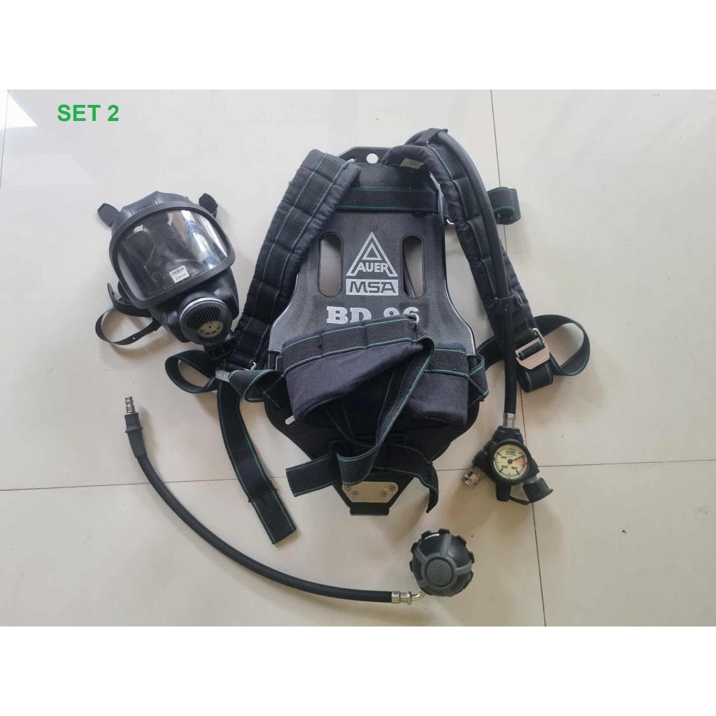 SET SCBA MSA BD 96 SL with Combo-pressure gauge