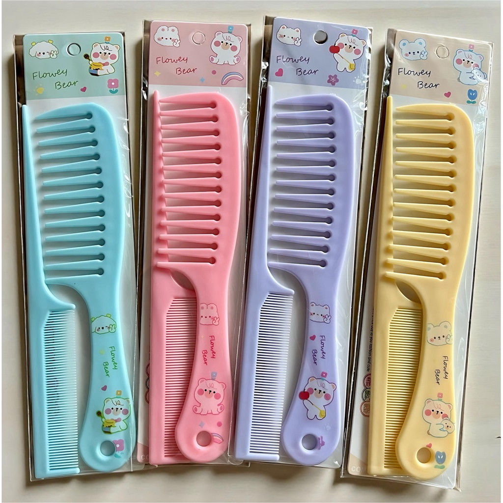 ยกโหล  หวีคู่ หวีผู้ใหญ่ คละสี C0939