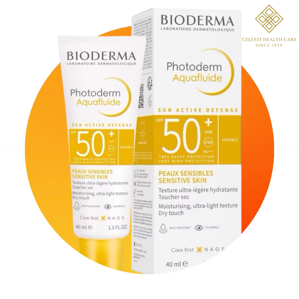 Bioderma SPF50+ 40 มล.ไบโอเดอร์มา โฟโตเดิร์ม อะควาฟลูอิด  ครีมกันแดดสูตรน้ำนม สำหรับทุกสภาพผิว