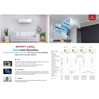 SAIJO DENKI แอร์ติดผนังรุ่น SMART COOL R32 NEW2025 ขนาด 9563-25498 BTU