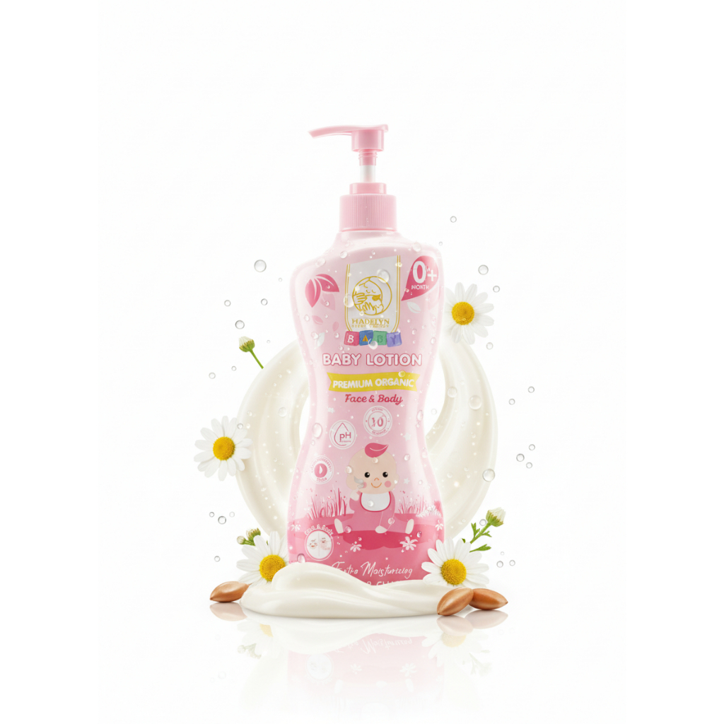 ( เปิดตัวสินค้าใหม่ ) MADELYN BABY LOTION เบบี้ เฟช แอนด์ บอดี้ โลชั่น พรีเมียม ออร์แกนิค เอ็กซ์ตร้า มอยส์เจอร์ไรซิ่ง