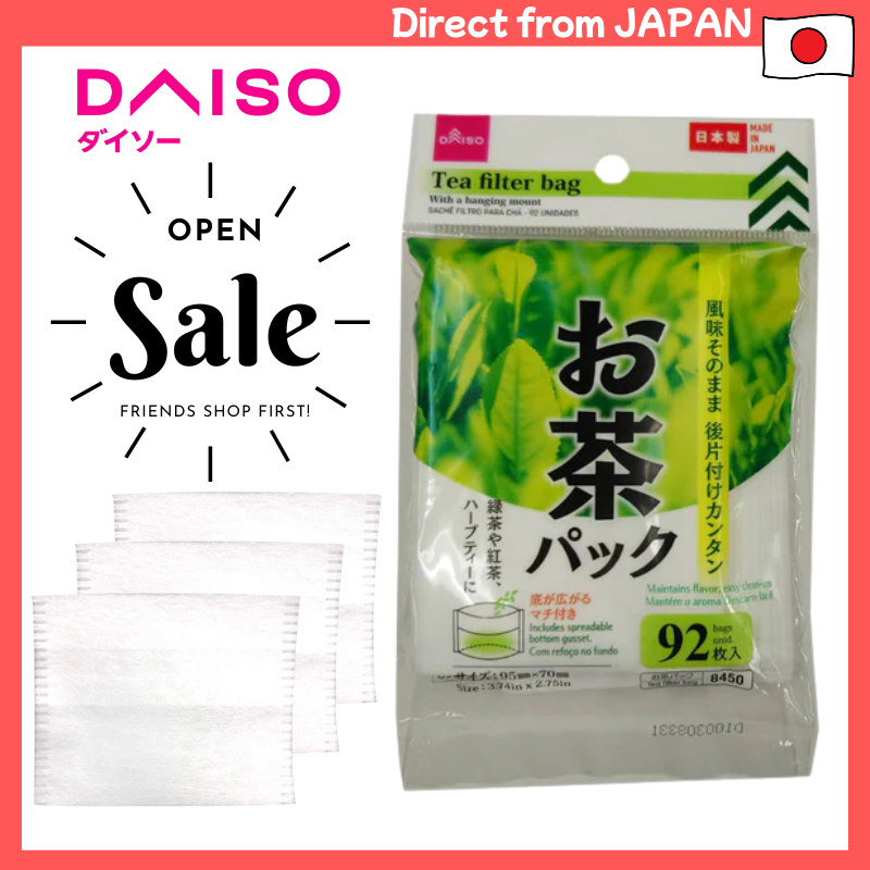 DAISO Tea bags (92 pieces, hanging paper)【Direct from Japan】