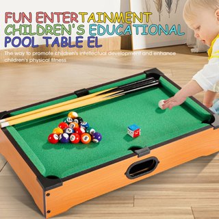 Mini Pool Table,Mini Wooden Billiards Table with 16 Balls, 2…
