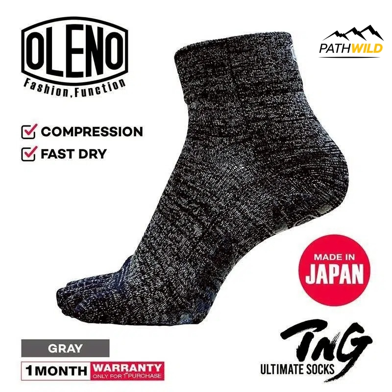 OLENO ถุงเท้าแยกนิ้ว รุ่น Ultimate TNG พื้นเสริมความแข็งแรงทนทาน กระชับ ผ้าไม่เป็นขุย ระบายอากาศดี