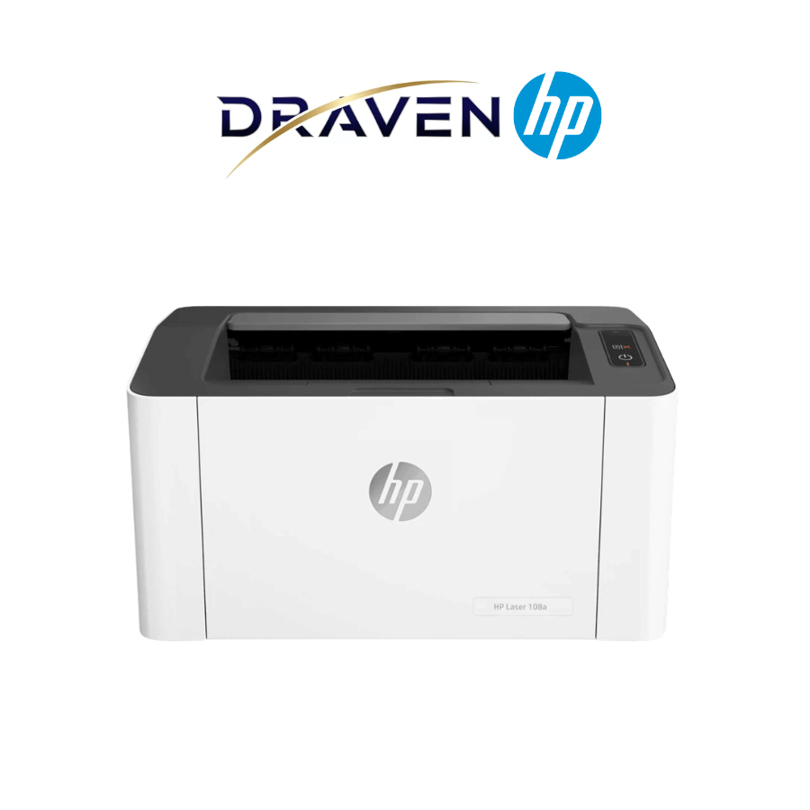 HP LaserJet 108a Printer (4ZB79A) ปริ้นเตอร์เลเซอร์ขาวดำ พร้อมหมึกในเครื่อง