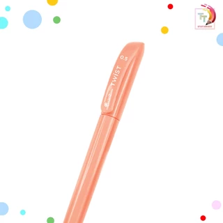 QUANTUM (ควอนตัม) ปากกาลูกลื่น ปากกา รุ่น TWIST ขนาดหัว 0.5 มม. หมึกน้ำเงิน ( 50 ด้าม / กระปุก คละสี )