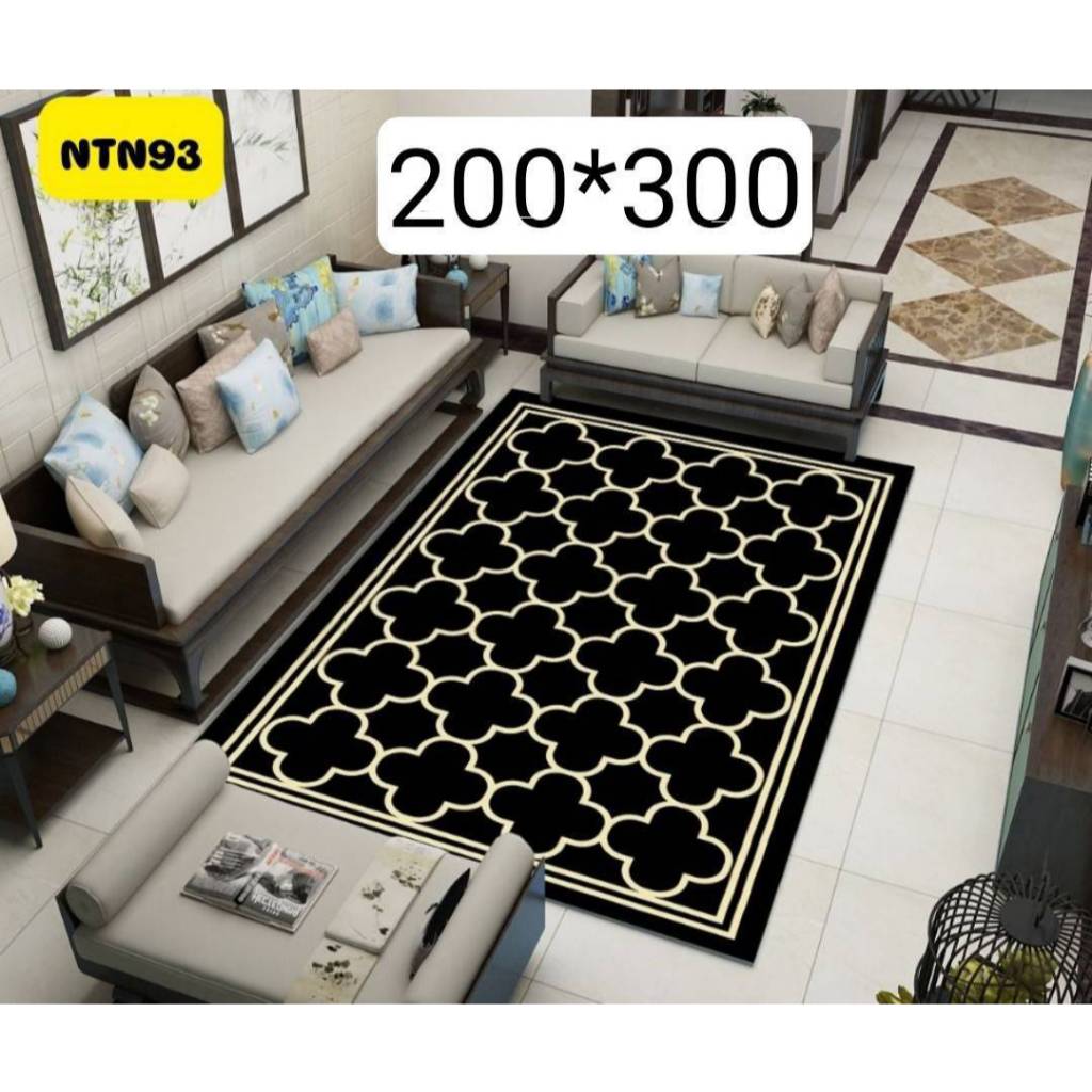 (ส่งแบบม้วน ออกใบกำกับภาษีได้) พรม3D ขนาด 200*300 cm.พรมแต่งบ้าน พรมปูพื้นห้อง ต่างๆ คอนโด ซื้อทำบุญ