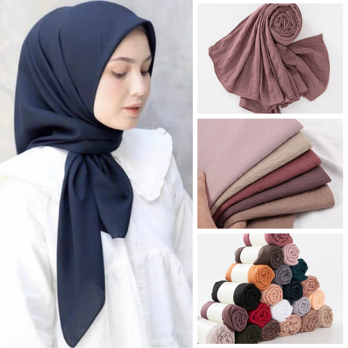 ผ้าคลุมไหล่ ผ้าพันคอ  ผ้าฮิญาบ สวมใส่สบาย ระบายอากาศได้ดี สีสวย ผ้านิ่ม สำหรับผู้หญิง พร้อมส่ง