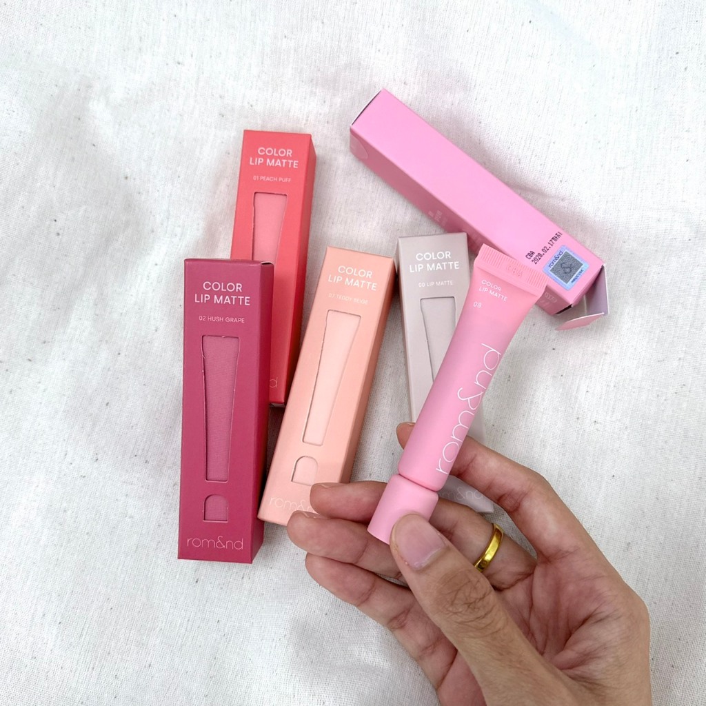 ของแท้📣 rom&nd Color Lip Matte ลิปแมตท์ แบบหลอดบีบ #VV