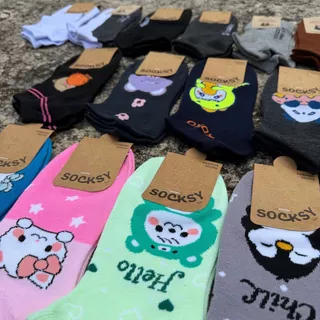 ถุงเท้าข้อสั้น Socksy รุ่น PJ 1 แพ็ค 12 คู่ เลือกลายด้านใน ไม่สุ่ม