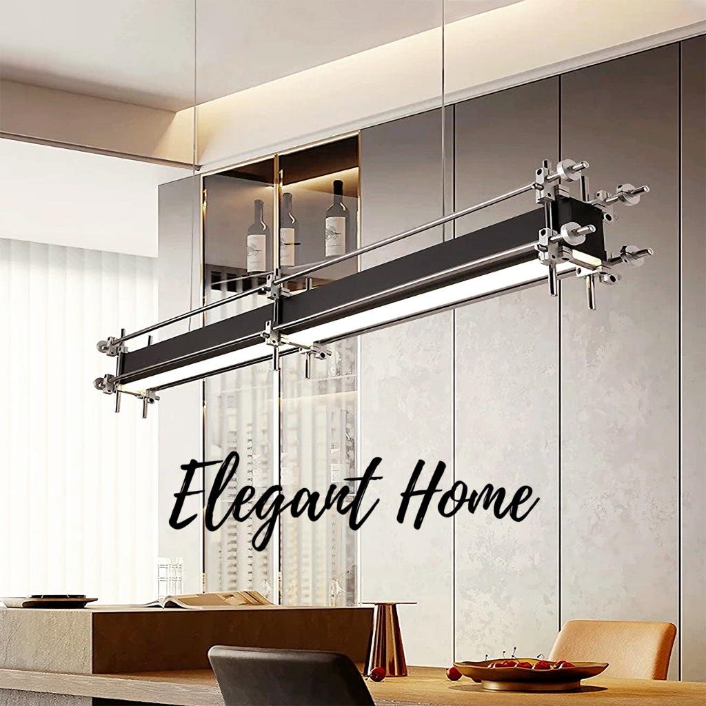 【Elegant Home】โคมไฟระย้า ไฟแต่งร้าน โคมไฟลอฟท์ ดีไซน์อินดัสเทรียล โคมไฟคาเฟ่ สำหรับตกแต่ง เคาน์เตอร์บาร์ และโต๊ะทำงาน