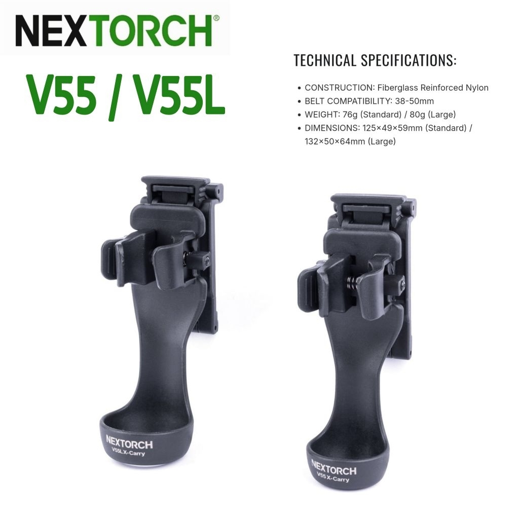 ซองไฟฉาย NEXTORCH แท้รุ่น V55 และ V55L ซอง Nilon guess ที่ทนทานและน้ำหนักเบากว่าซองทั่วไป