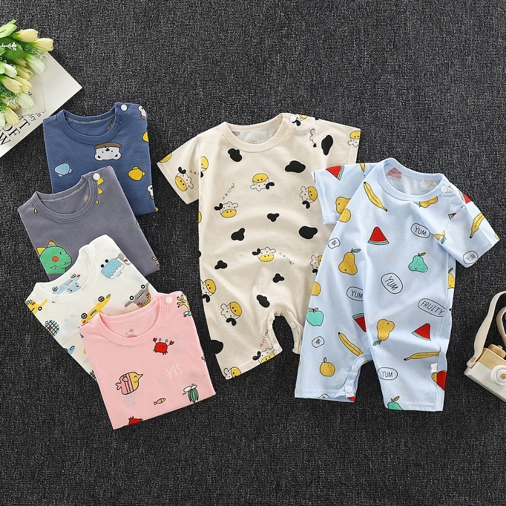 3-5 Sets CICI baby Newborn baby short-sleeved crawling clothes bodysuits dresses 0-24 months
