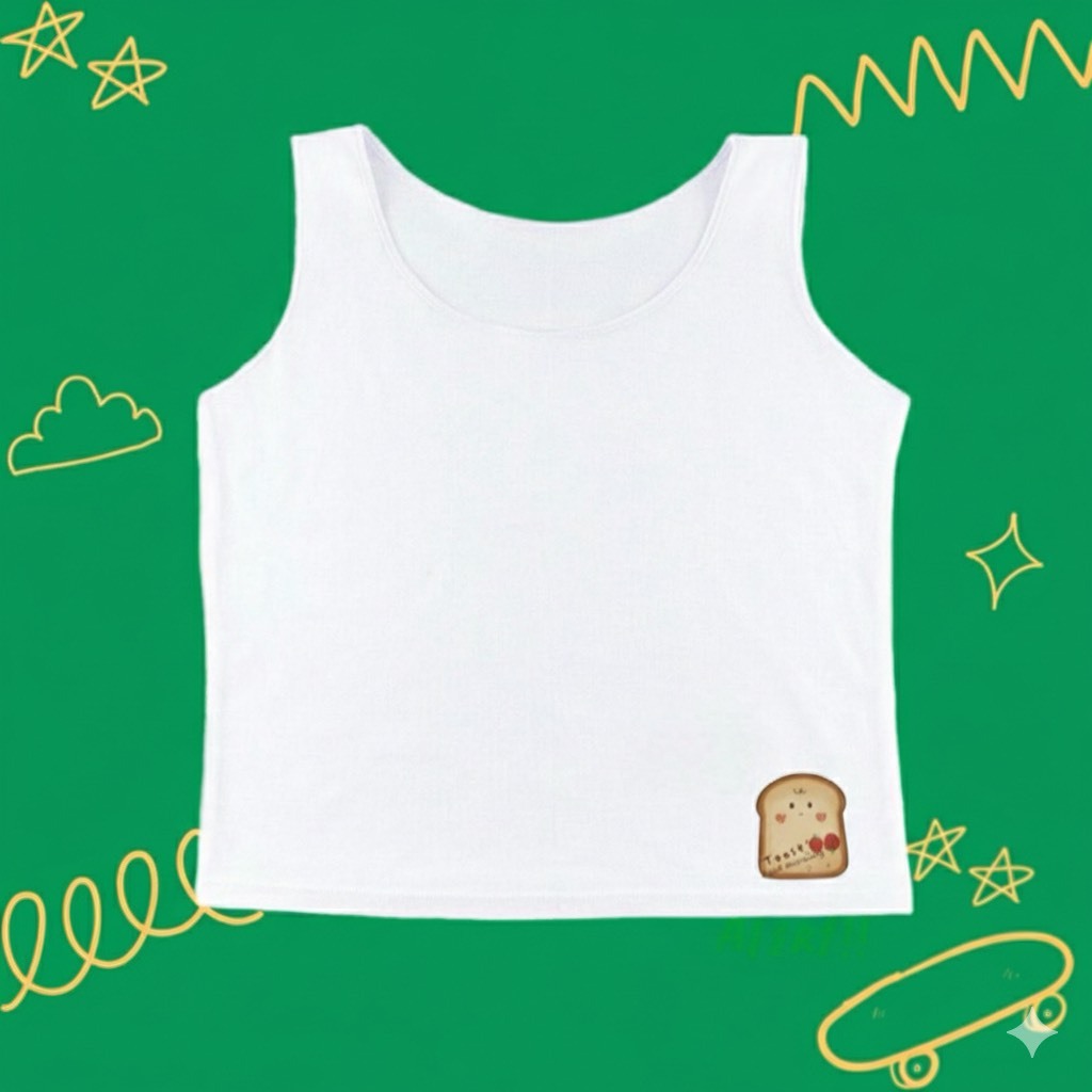 👩เสื้อกล้ามเด็กผู้หญิง-เด็กชาย แพค 2 ตัว👩 เสื้อซับในเด็ก ผ้าคอตตอน สีขาวล้วน - รูปที่ 4