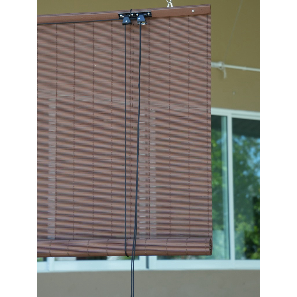 🇹🇭New❗️สั่งผลิตมู่ลี่ไม้ไผ่ รุ่นมอคค่ามูส machi brand พร้อมอุปกรณ์ จากเชียงใหม่✅ ขนาดกว้าง 1.2 เมตร