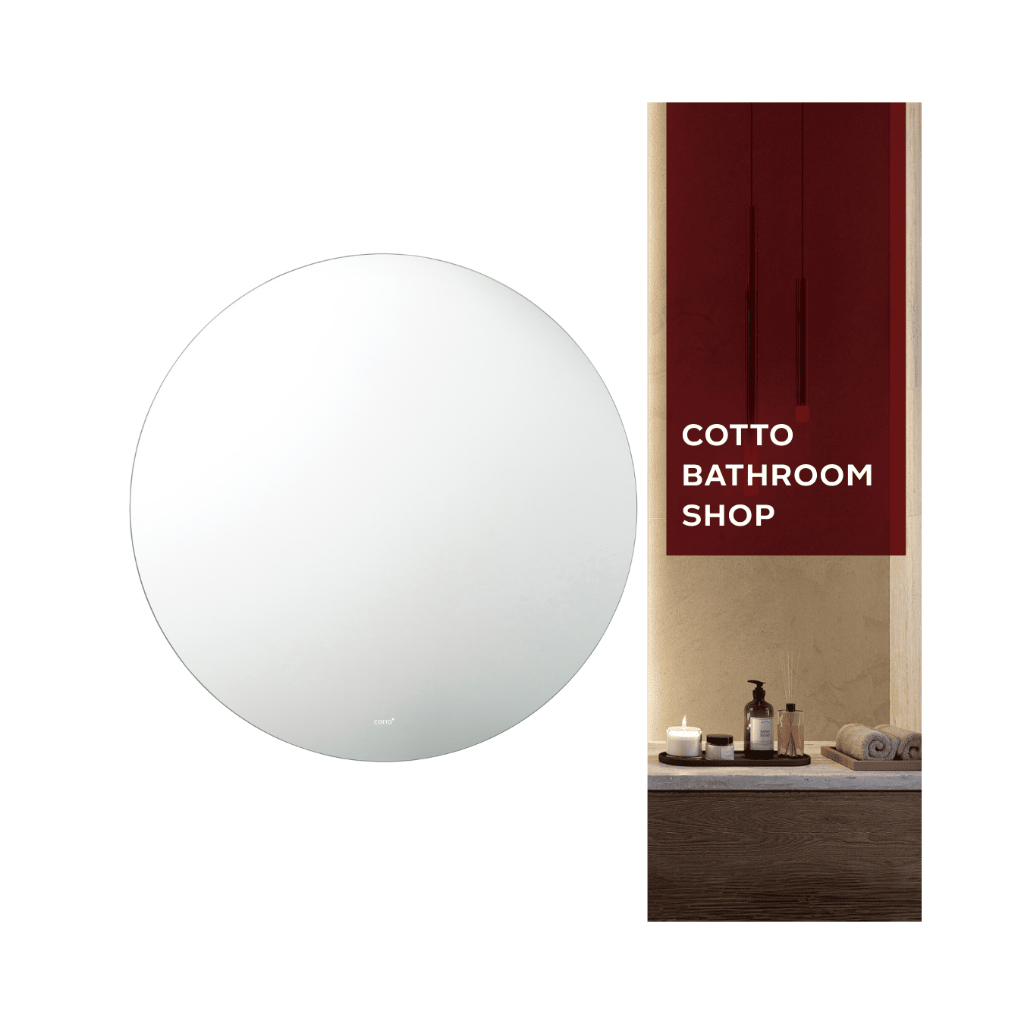 COTTO กระจกเงาพร้อมไฟ LED ระบบไร้สัมผัส TOUCHLESS LED MIRROR MIR001 60x60 cm.