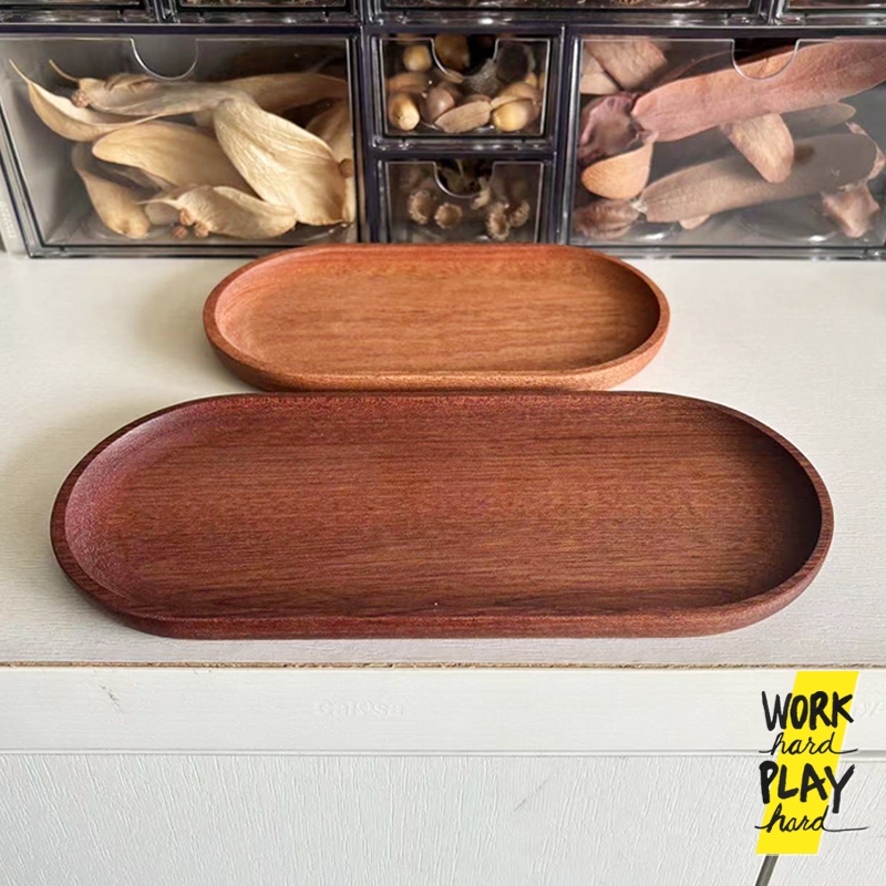 WHPH Shop ถาดไม้ มินิมอล ถาดไม้วางของ สไตล์ญี่ปุ่น เรียบง่าย สําหรับร้านอาหาร ร้านกาแฟ ขายบน Amazon - รูปที่ 3