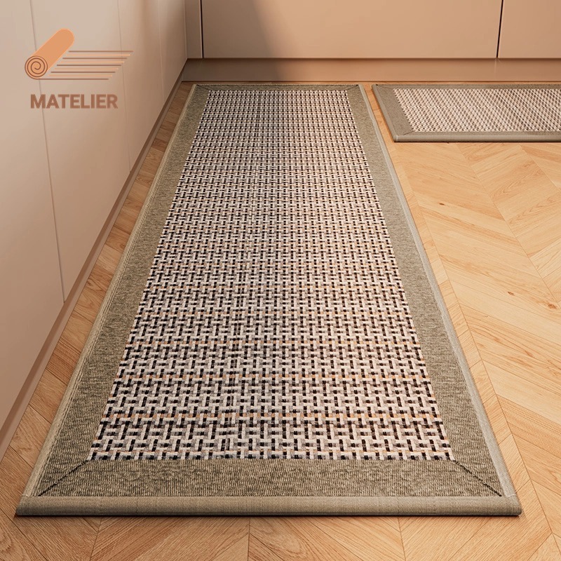 MATELIER พรมห้องครัว พรมปูพื้น พรมในครัว พรมกันลื่น ซึมซับน้ำดี ซับน้ำมัน แห้งไว กันลื่น ทำความสะอาดง่าย เช็ดเท้า Rug