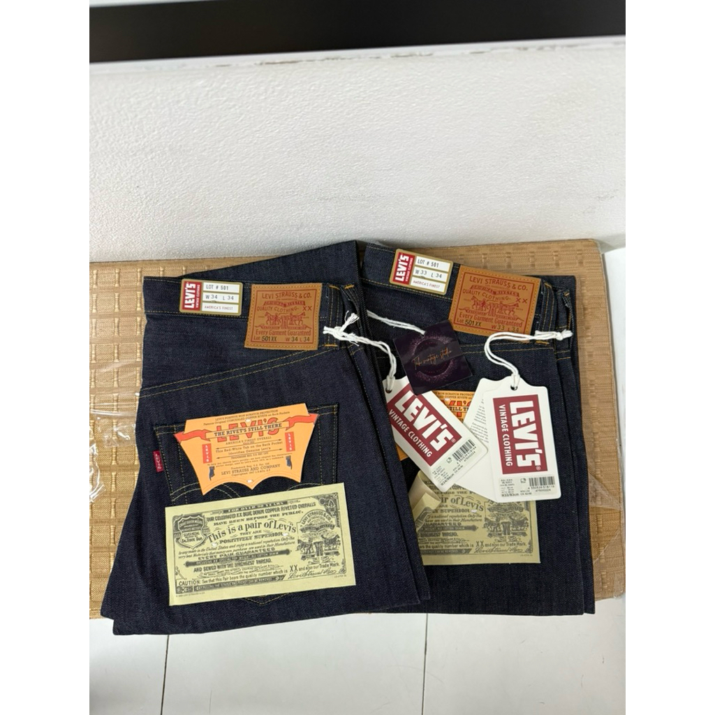 Levi’s 501xx bigE ริมแดง LVC 1947 Made in Japan Size 33/34 และ 34/34(ขนาดจริงดูตรงรายละเอียดสินค้า)