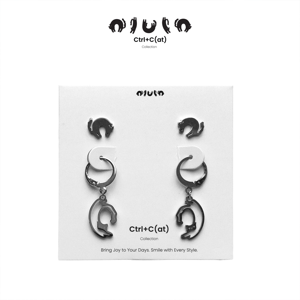 olulo Ctrl+C(at) - Earrings Set ต่างหูรูปแมว