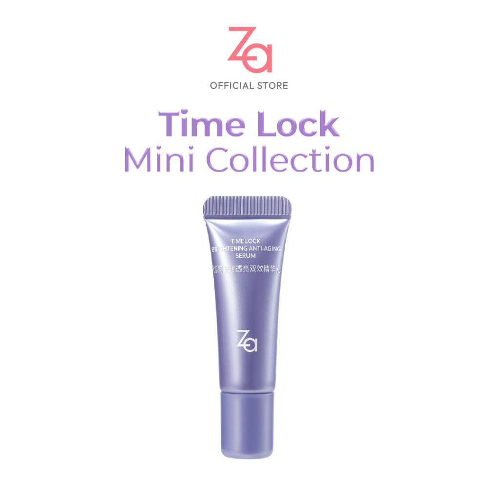 ZA เซรั่ม Time Lock Brightening Anti-Aging Serum (5G.) ต้านอนุมูลอิสระ ยกกระชับผิว และลดเลือนจุดด่างดำ