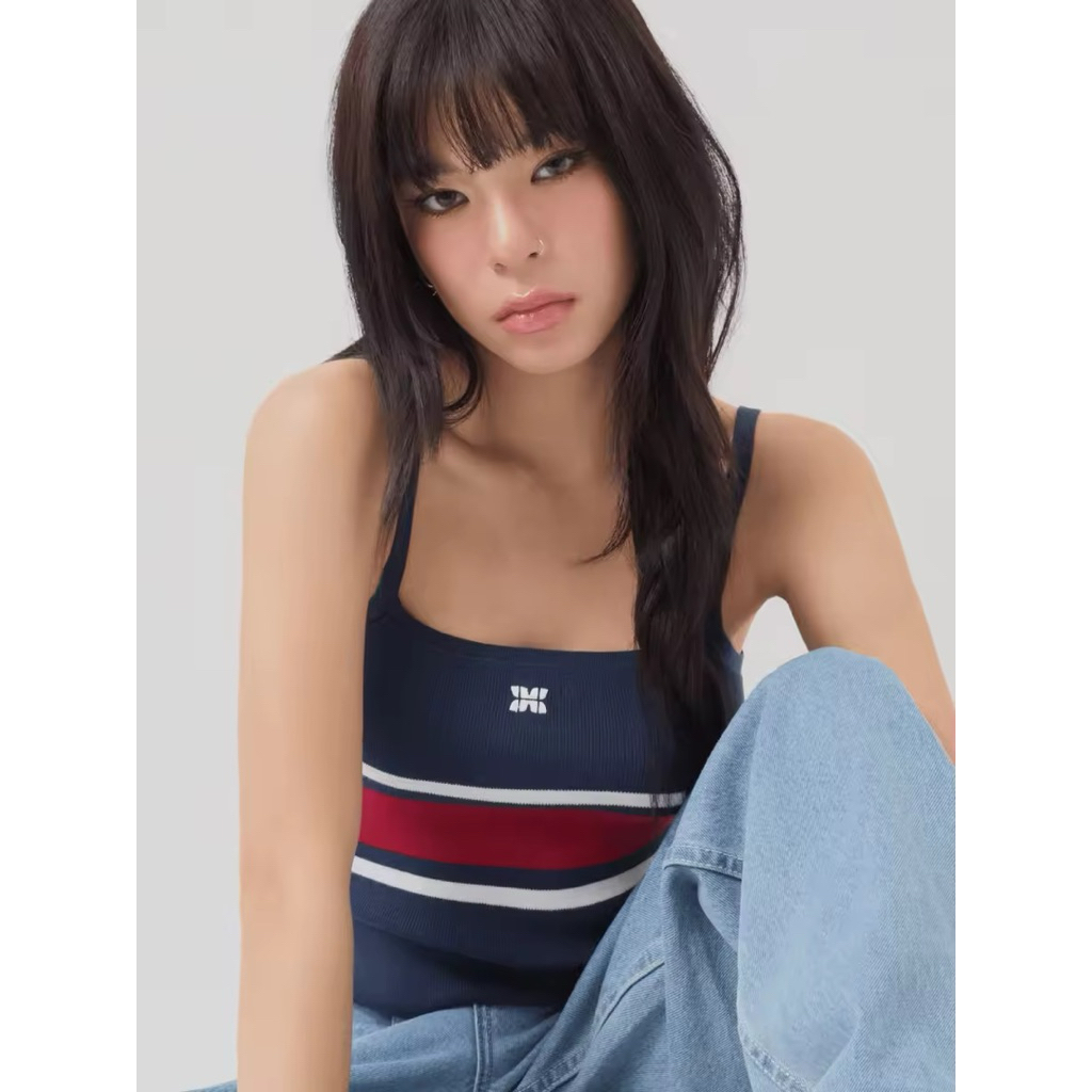 used 📍 HEARTEYES - CAMI TANK | เสื้อสายเดี่ยว ผ้านิท มือ2