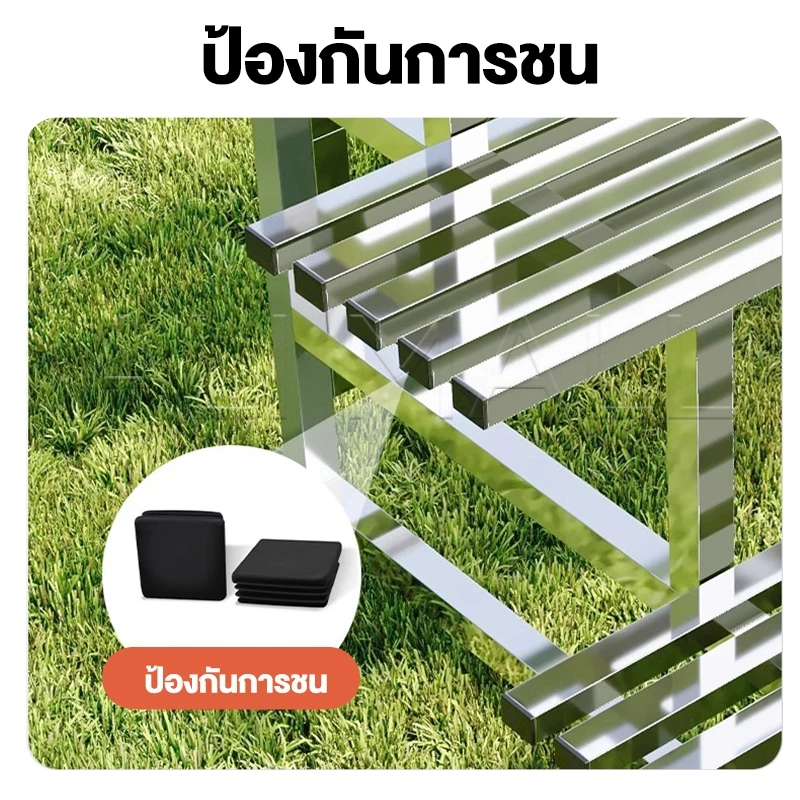 【CS】สแตนเลส 304 ชั้นวางต้นไม้ ชั้นวางของ​ขั้นบันใด ชั้นไม้วางของ ชั้นวางกระถาง รับน้ำหนักได้ 100 กก. แบบ​2/3​/4 ชั้น - รูปที่ 6