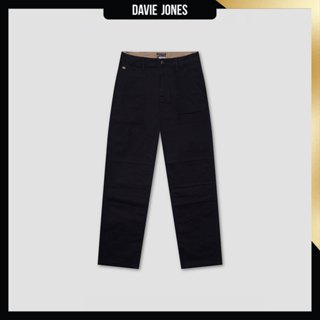 DAVIE JONES [BE FEARLESS] กางเกงยีนส์ผู้ชาย Straight Fit Jea…