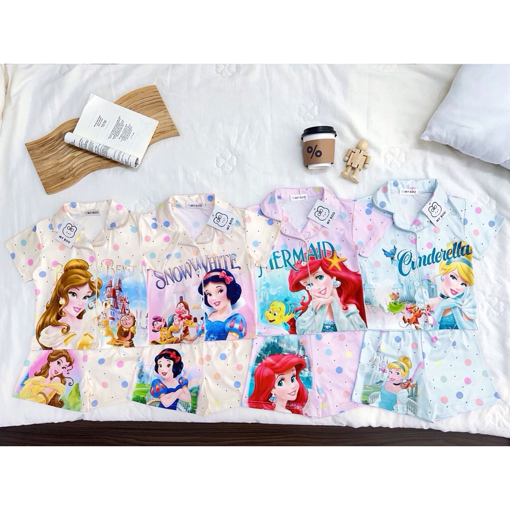 ชุดนอนเด็ก แขนสั้น ขาสั้น My Boo ลายน่ารัก ผ้านิ่ม ใส่สบาย [พร้อมส่ง]