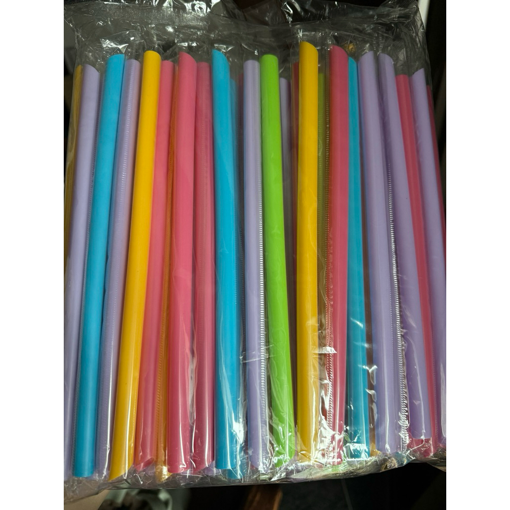 หลอดมุก หุ้มฟิมล์ 100 เส้น ยาว 25 เซ็น โนโลโก้