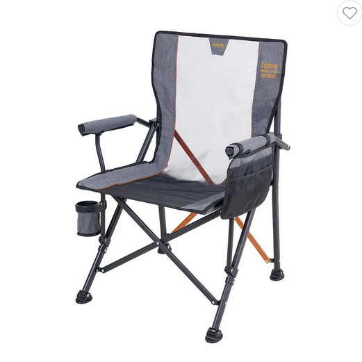 เก้าอี้แคมป์ปิ้ง SPRING XL XPLOR สีเทา