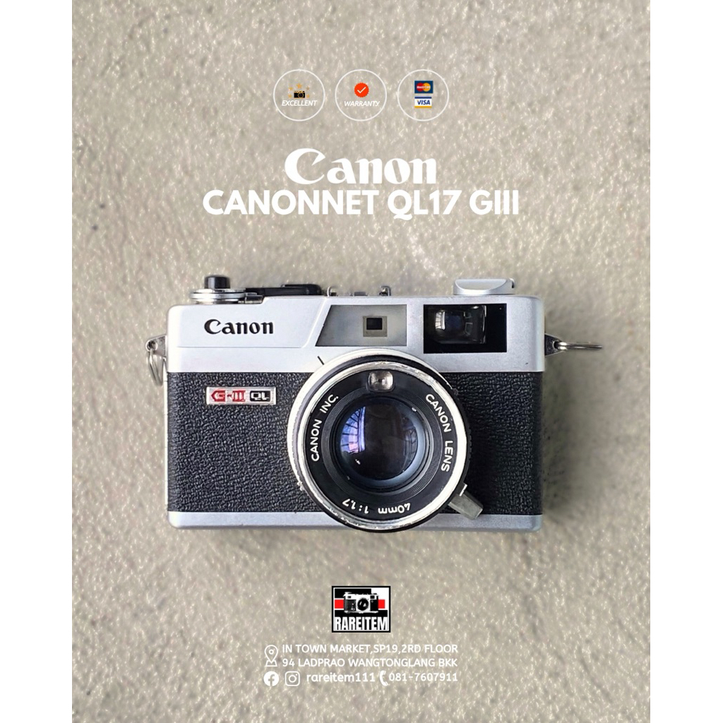 Canon canonet QL17 Giii กล้องฟิล์ม