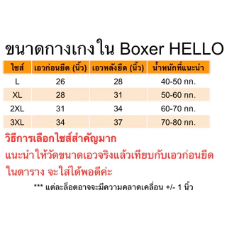 กางเกงใน บ๊อกเซอร์ชาย (5 ตัว 10 ตัว) ผ้านุ่ม ใส่สบาย