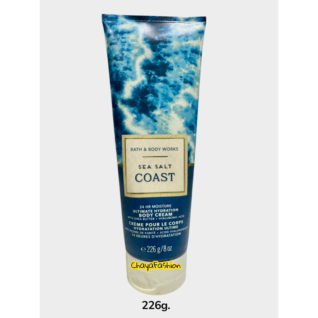 *SALE* Bath & Body Works 24 อาว มอยส์เจอร์ อัลติเมท ไฮเดรชั่น บอดี้ครีม ซี ซอลท์ โคสท์ 226กรัม Exp11/26 ครีมบำรุงผิวกาย