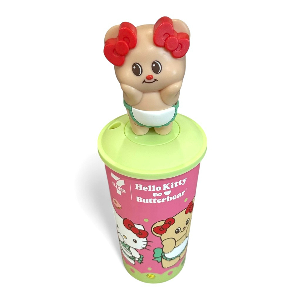 พร้อมส่ง 🌈ของใหม่ แก้วหมีเนยดุ๊กดิ๊ก ของพรีเมี่ยม 7-11 แก้วหมีเนย แก้วเซเว่น🌈