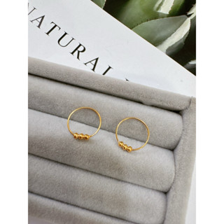 ต่างหูห่วงเด็ก 3 ตุ้ม ทองแท้90% น่ารักมากๆค่ะ