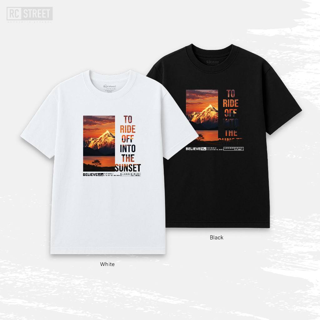 RED CHANNEL เสื้อยืด TO RIDE OFF INTO THE SUNSET (SUNSET - 100% COTTON)
