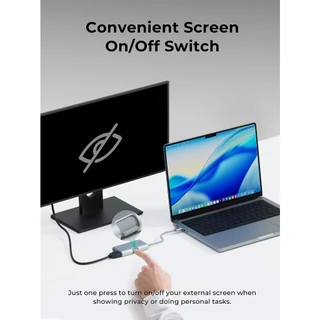 AUKEY UH-CUH01 ฮับ TravelDok 3-in-1 USB-C Hub | HDMI 4K@60Hz + USB 3.0 + PD 100W