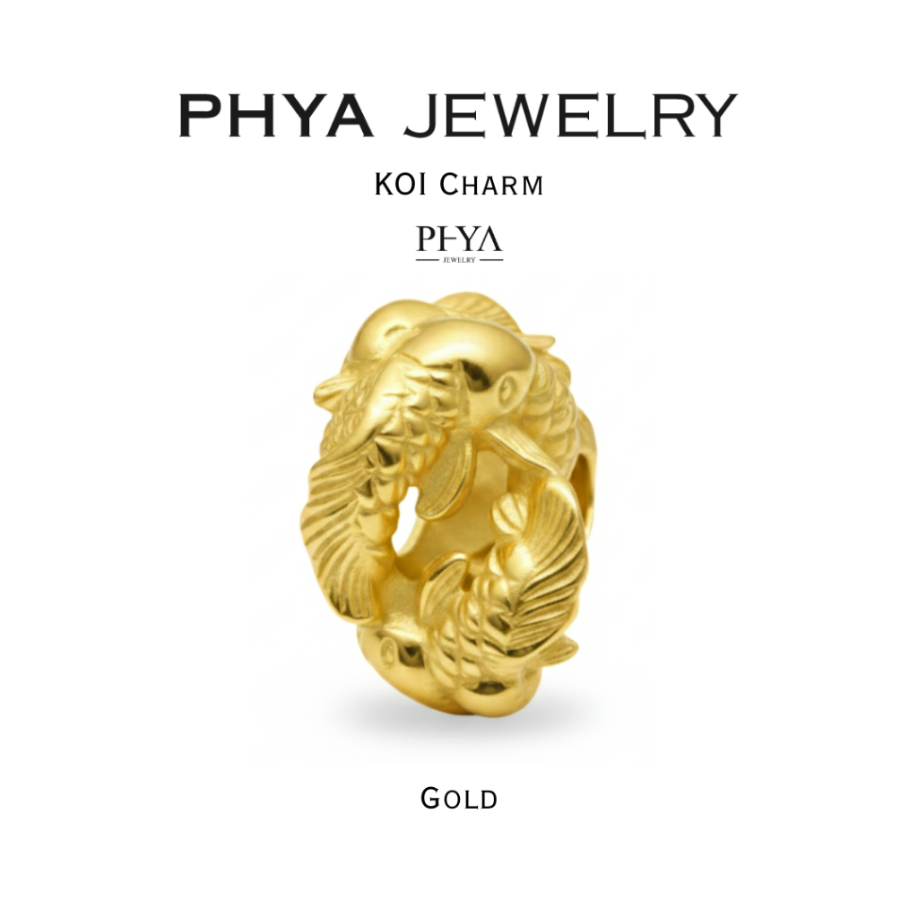 PHYA KOI Charm : ชาร์มโคอิ ปลาคาร์ป เงินแท้