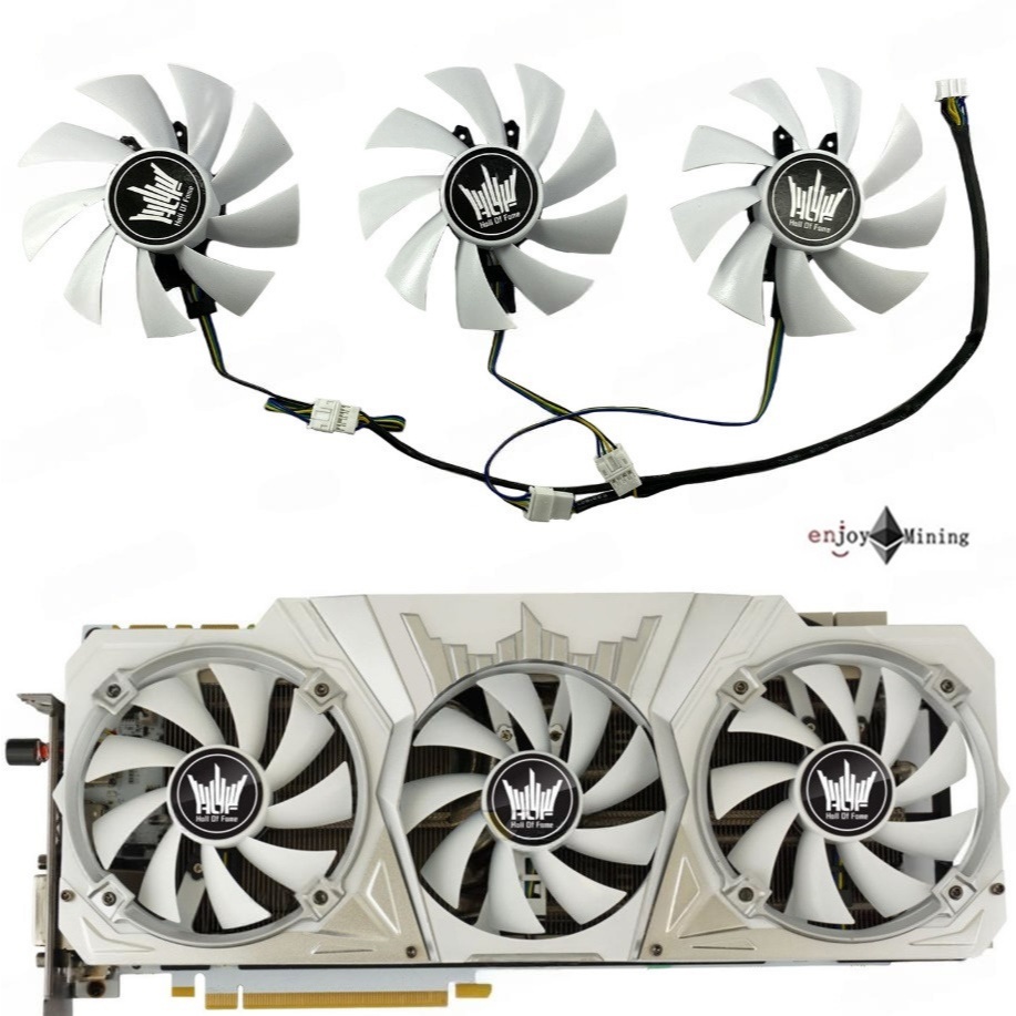 พัดลมการ์ดจอ Galax GeForce GTX 1060 1070 1080 1080TI HOF Limited Edition OC Graphics Card Fan GA92S2