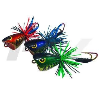 FW กบไม้ส่าย กบส่าย งาน หมายข้างทาง RACING FROG ขนาด 3.5 ซม. น้ำหนัก 9 กรัม เหยื่อ งานไม้ แบดคิล ตัวเบ็ด