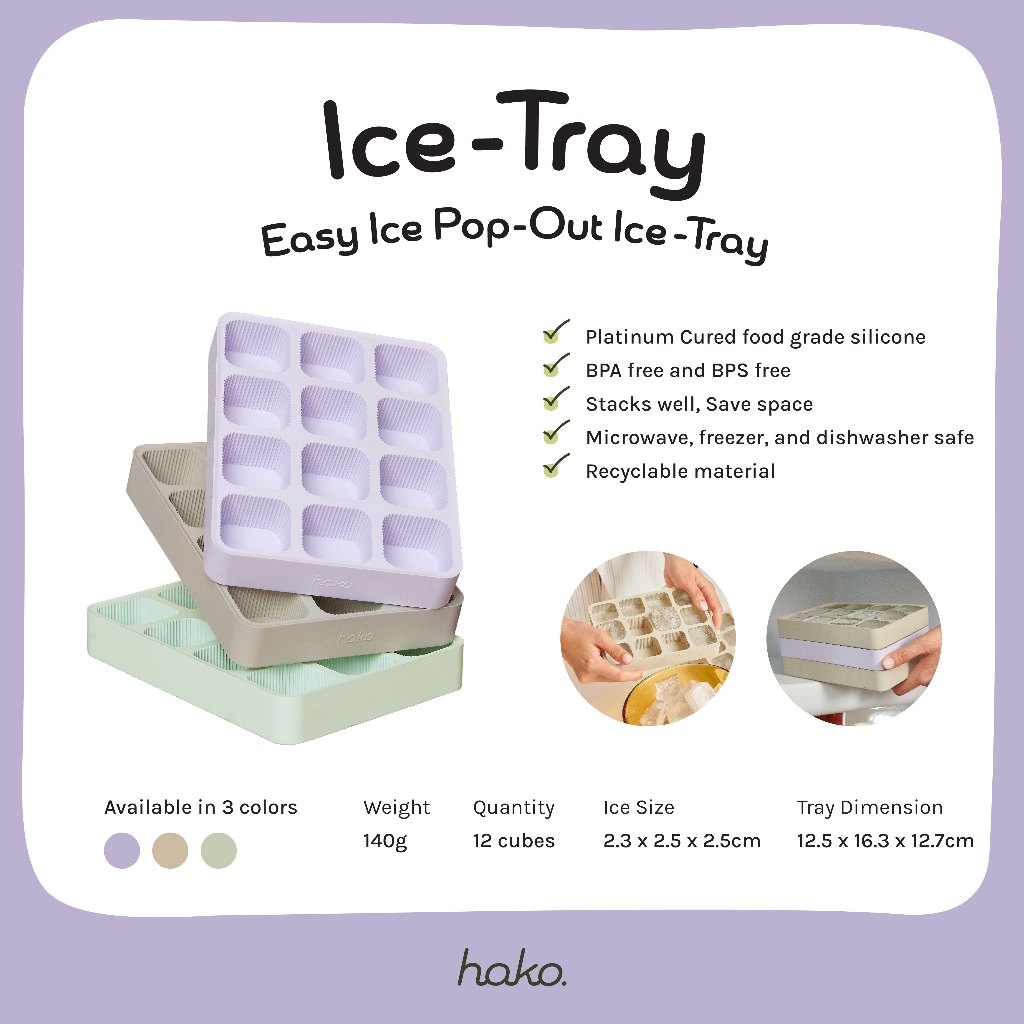 hako Silicone Ice Tray ถาดทำน้ำแข็งซิลิโคน