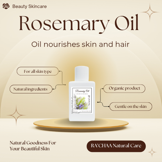RA’CHAA Rosemary Oil Hair & Body Oil บำรุงผมและผิว กลิ่นหอมอ่อนๆ 50 ml