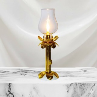 โคมเทียนแก้ว โคมเทียนครอบแก้ว  สีทอง(รบกวนสั่งไม่เกิน 4 ชิ้น…