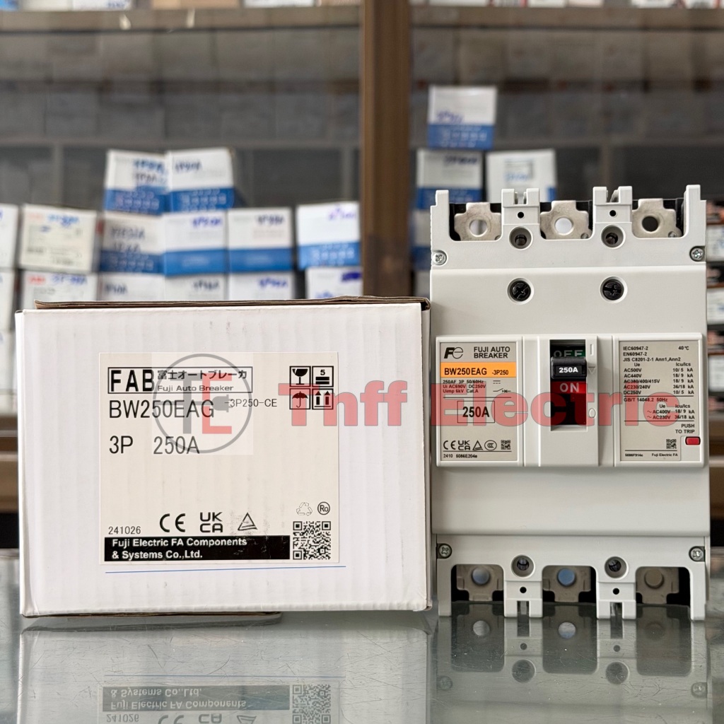 Fuji Electric BW250EAG (175A, 200A, 250A) เซอร์กิต เบรกเกอร์ 3 โพล (3P)