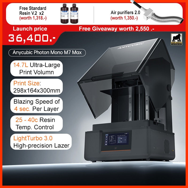Anycubic Photon M7 Max 13.6" [*SALE +ของแถม] + Free gifts "Photon M7 Max"
