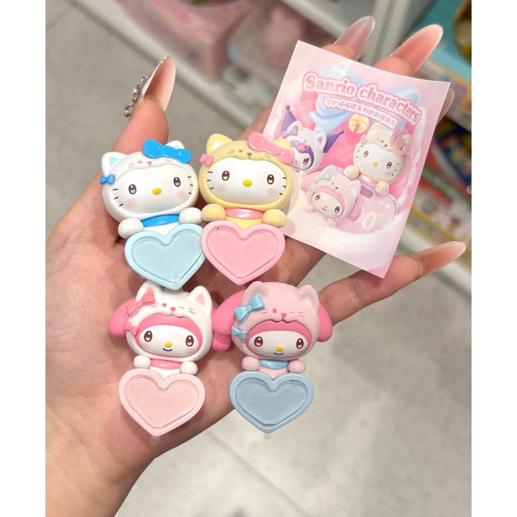 (พร้อมส่ง)[แยกตัว]กล่องสุ่มที่ติดโทรศัพท์Sanrio Guardian Meow Series