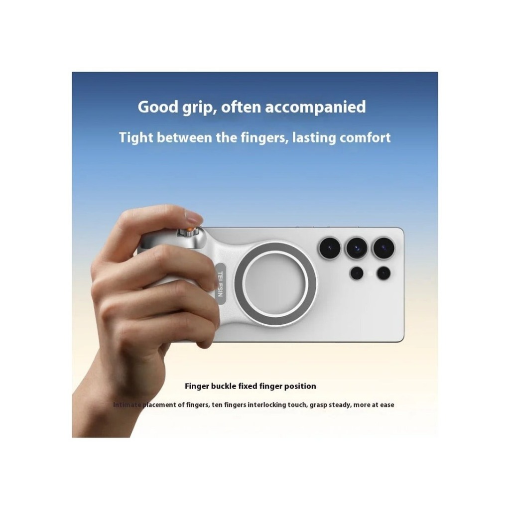 [พร้อมส่ง] TELESIN fun shot magnetic grip2 for smartphone (White) P5-MP-001WH ราคา ถูกที่สุด ดีลบีเคเค แกลเลอรีภาพที่ 9