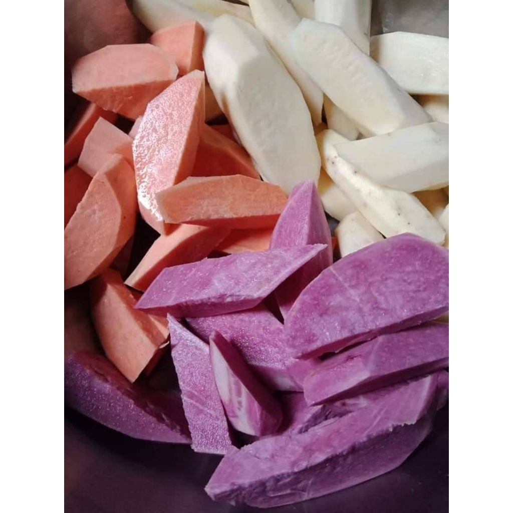 มันเทศหวาน●เกรดA●คัดสวย● คละสี 1กก.